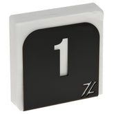 Porta Guardanapo Restaurante Numerado 1 ao 20 Preto Acrílico de Mesa